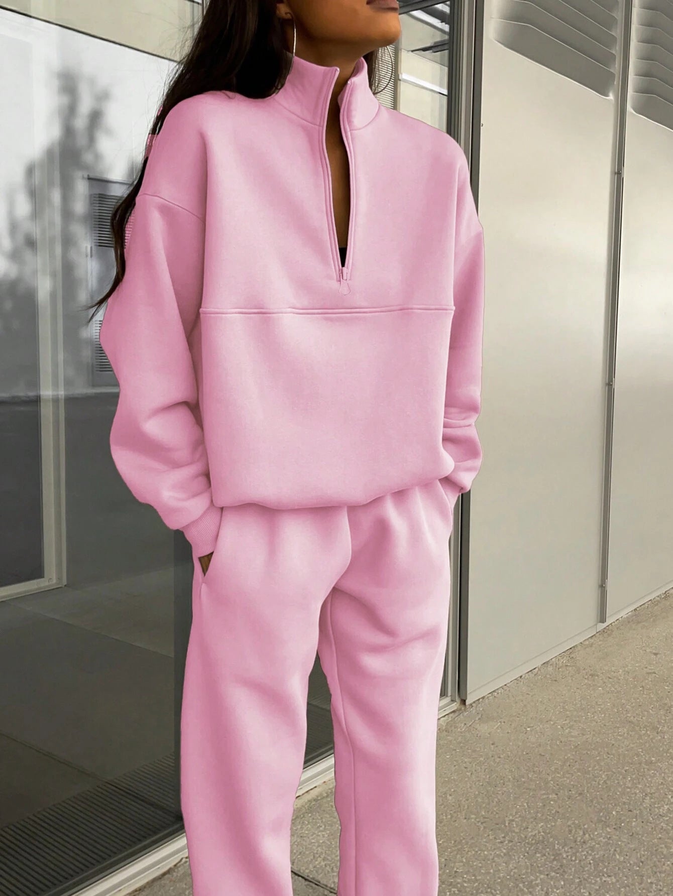Long-Sleeved Sports Sweatshirt Suit