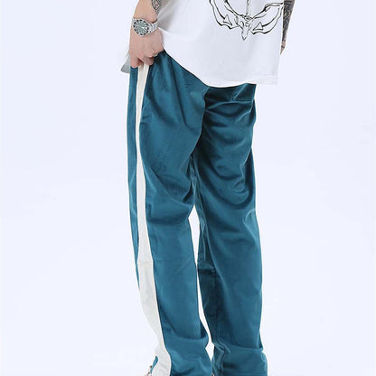 Loose-Fitting Casual Retro Clash Pants