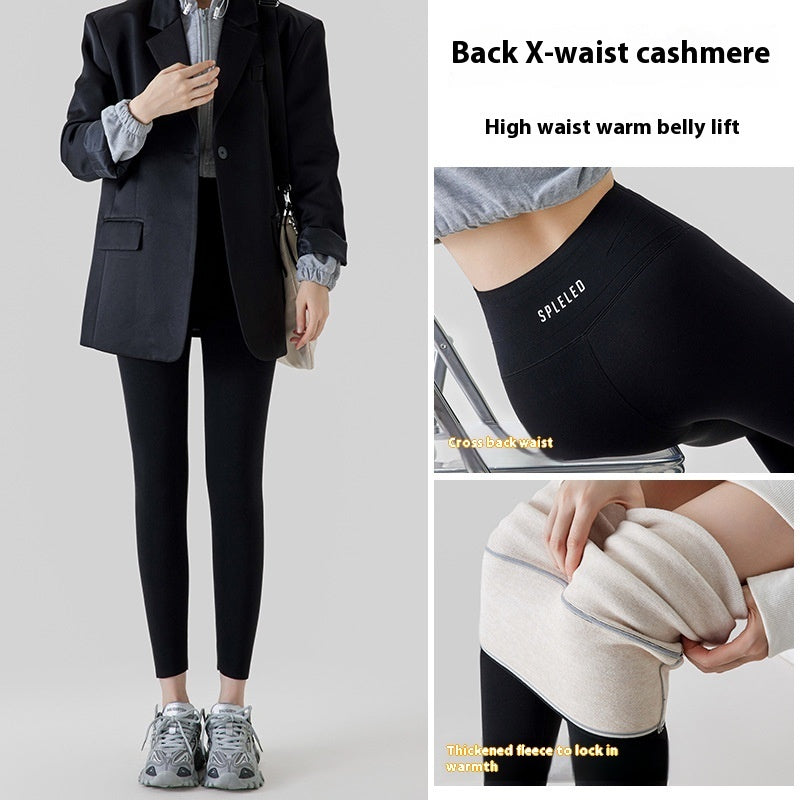 High Waist Cashmere Thermal Leggings