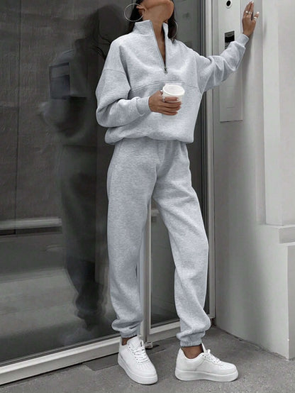 Long-Sleeved Sports Sweatshirt Suit