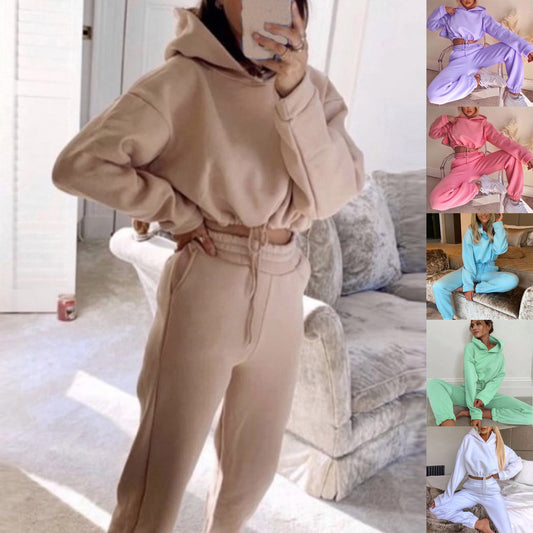 Casual Hoodie And Pants Jogger Set