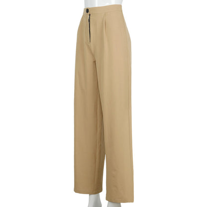 Cashmere High-Waist Loose Trousers
