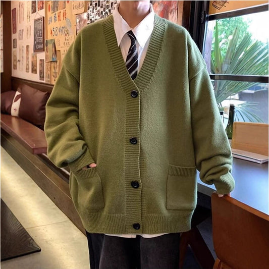 Japanese Lazy Style Loose-fitting Versatile Sweater Coat