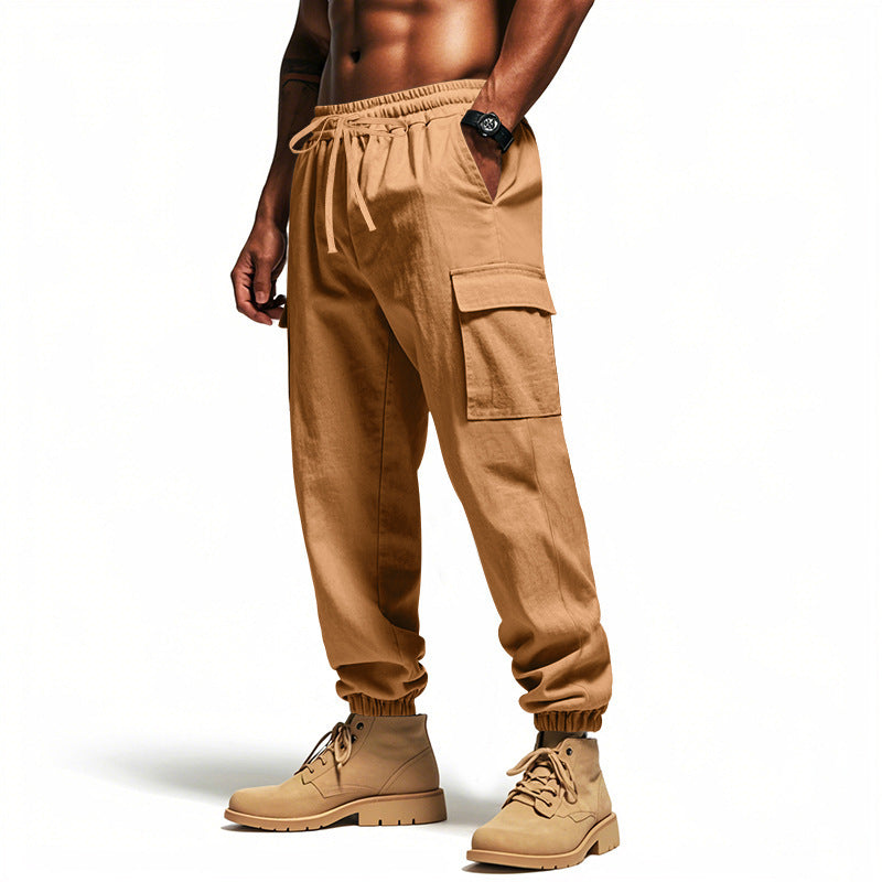 Loose Multi-Pocket Workwear Pants