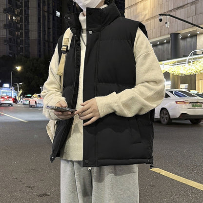 Stand Collar Vest Cotton Padded Jacket
