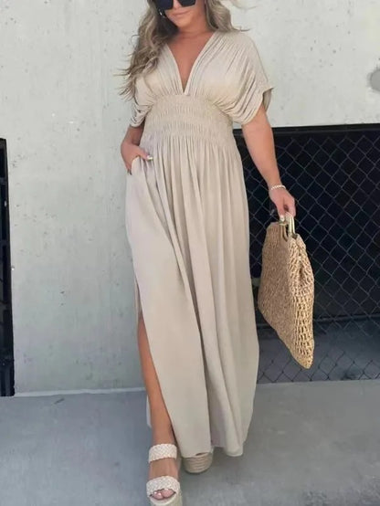 Stunning V-Neck Long Dress