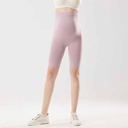 Pregnant Nude High Elastic Belly Support Maternity Pants