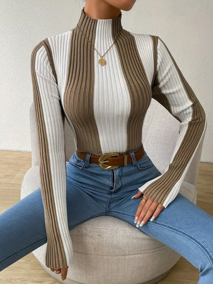 Stripes Vertical Pattern Sweater