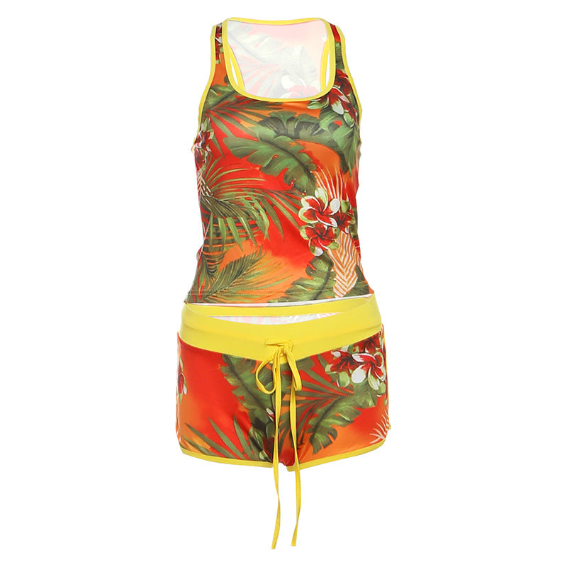 Rope Bum Lift Shorts Sports Suit