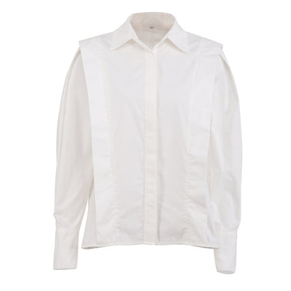 Long Sleeve Shoulder Slimming Shirt