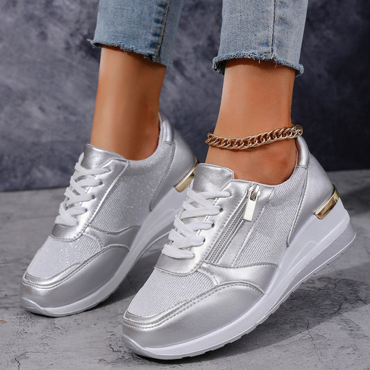 Zipper-Made Sports Sneakers