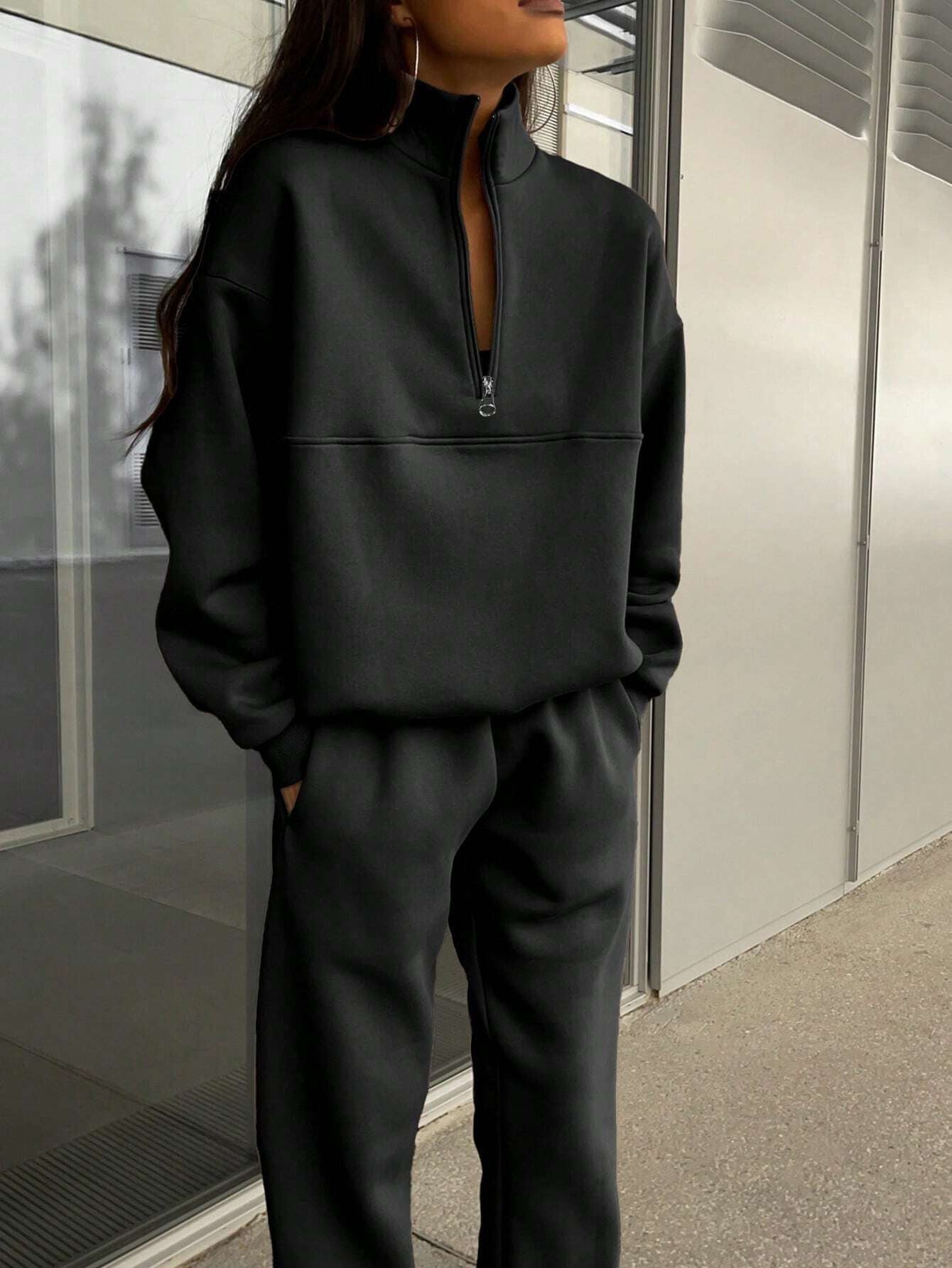 Long-Sleeved Sports Sweatshirt Suit
