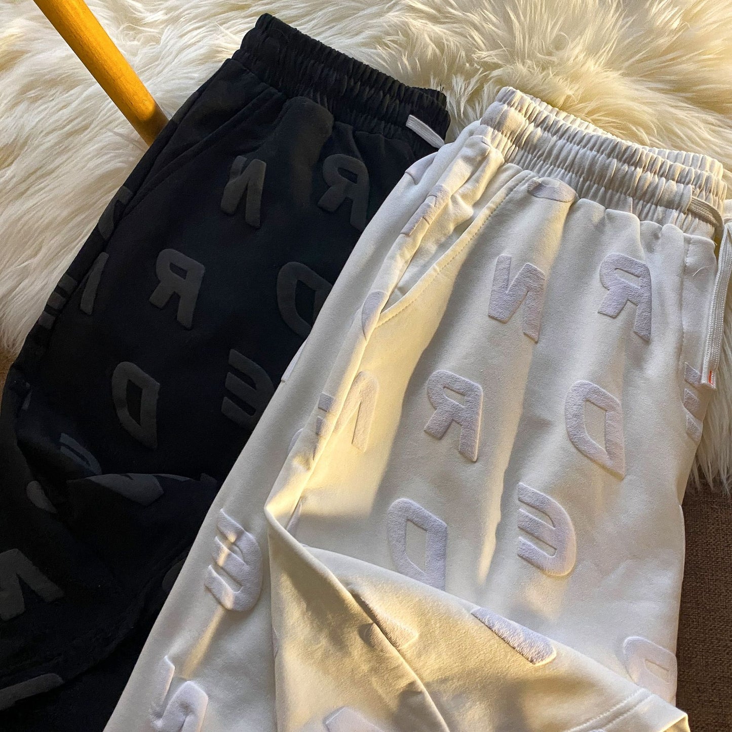 Sports Casual Shorts With Full Letters