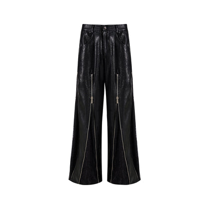Sequinned Multi-pocket Vest & Pants Set