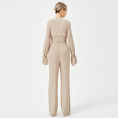 Two Piece Loose Long Sleeve & Top Set