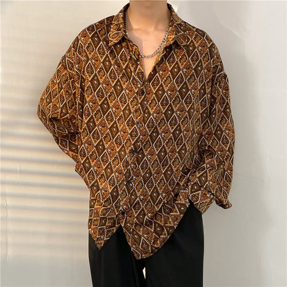 Temperament Fashion Casual Printed Shirt