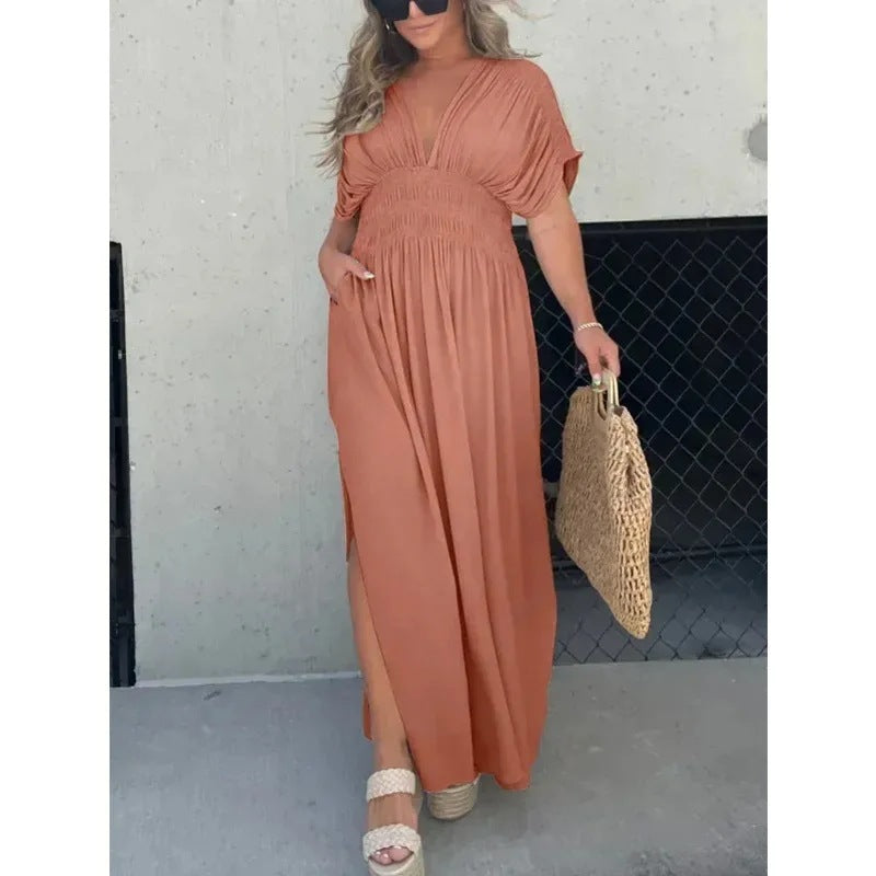 Stunning V-Neck Long Dress