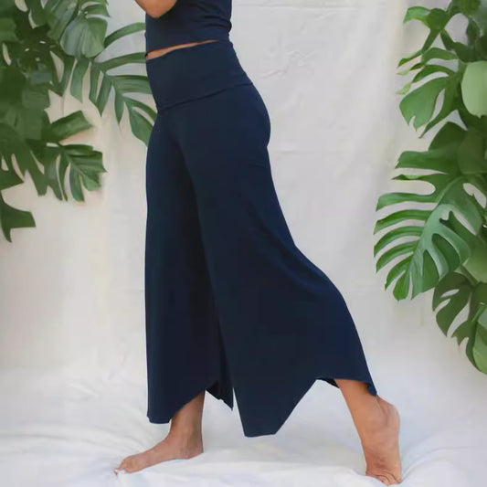 High Waist Casual Yoga Cropped Pants