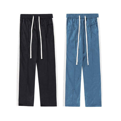 Loose-Fitting Casual Retro Clash Pants