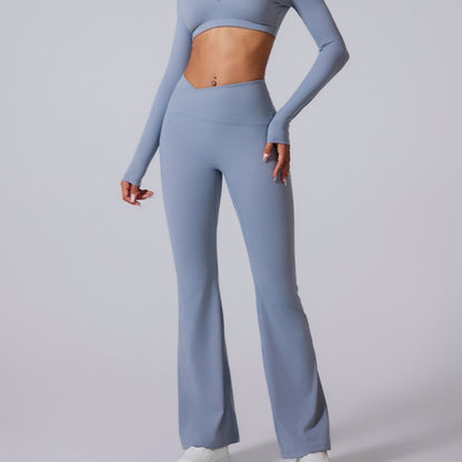 Brushed Texture High Waist Yoga Pants