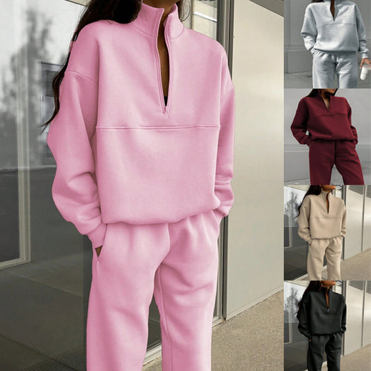 Long-Sleeved Sports Sweatshirt Suit