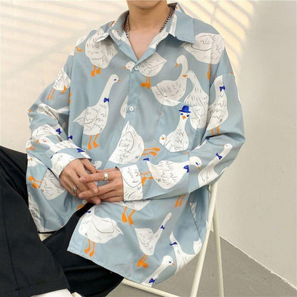 Temperament Fashion Casual Printed Shirt