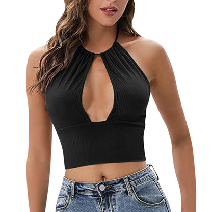 Camisole Halter Vest Women Hollow Top