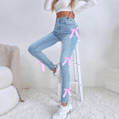 Leggings Bow Stretch Jeans