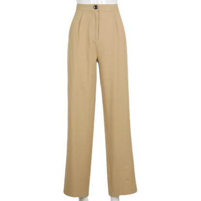 Cashmere High-Waist Loose Trousers