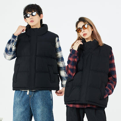 Couple Sleeveless Cotton-Padded Jacket Vest