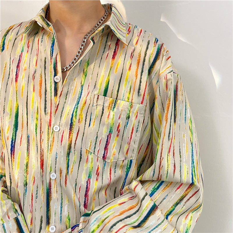 Temperament Fashion Casual Printed Shirt