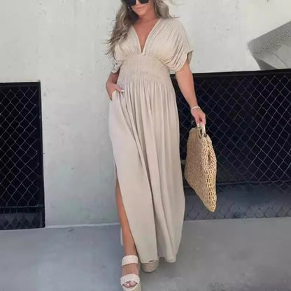 Stunning V-Neck Long Dress