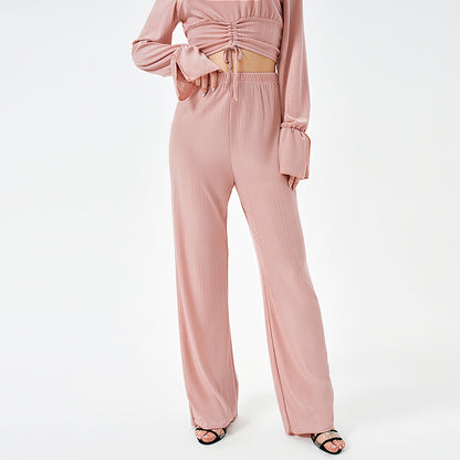 Two Piece Loose Long Sleeve & Top Set