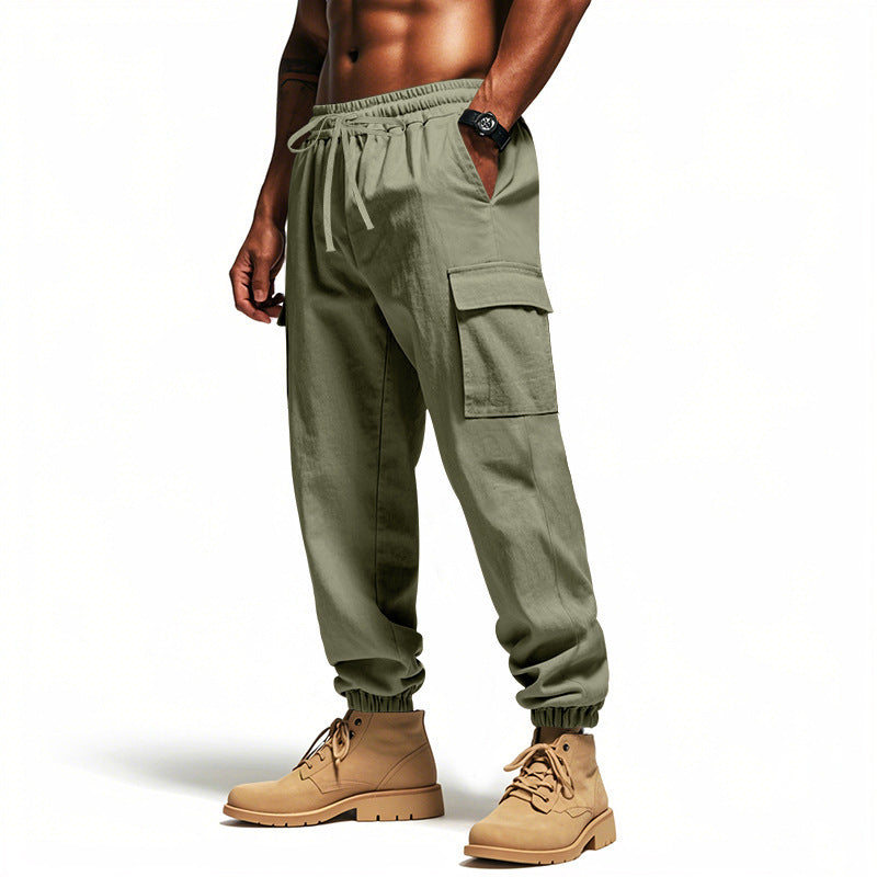 Loose Multi-Pocket Workwear Pants