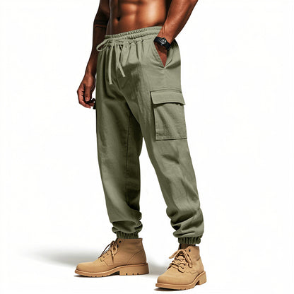 Loose Multi-Pocket Workwear Pants