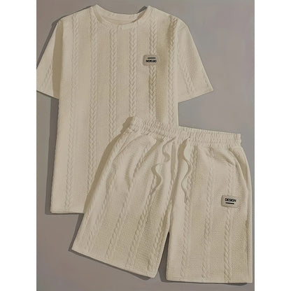 Wheat Grain Tassel Type Two-Piece Knitting Suit Set