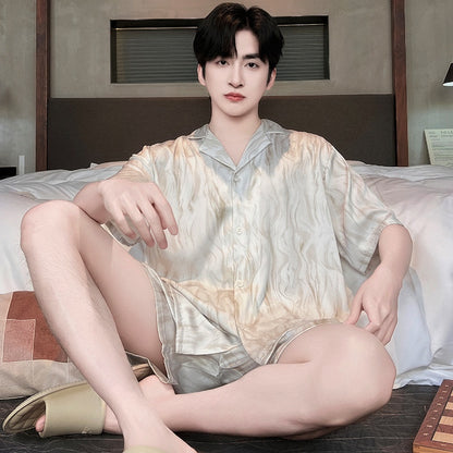 Men's Lightweight Breathable Silk Pyjamas