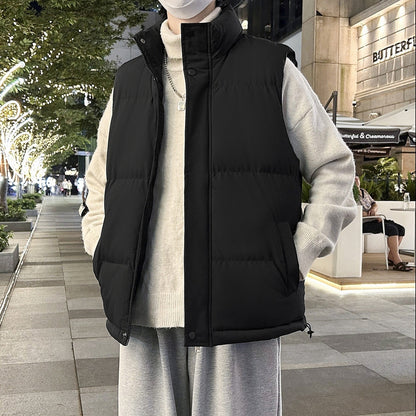 Stand Collar Vest Cotton Padded Jacket