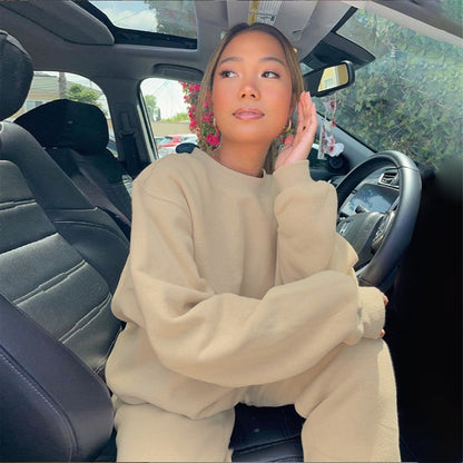 Casual Sweatshirt And Pants Set